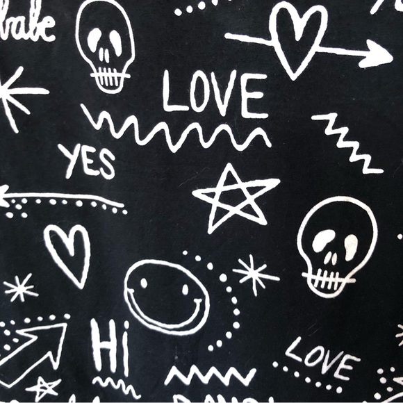 ASOS Graffiti Print Sleeveless Dress Sz 12 - Picture 8 of 11